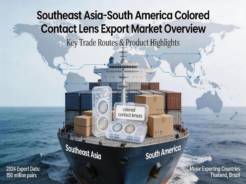 Southeast Asia & South America: Core Export Markets for Colored Contact Lenses